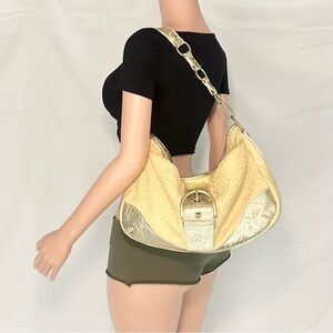 Vintage Italian genuine leather y2k hobo bag